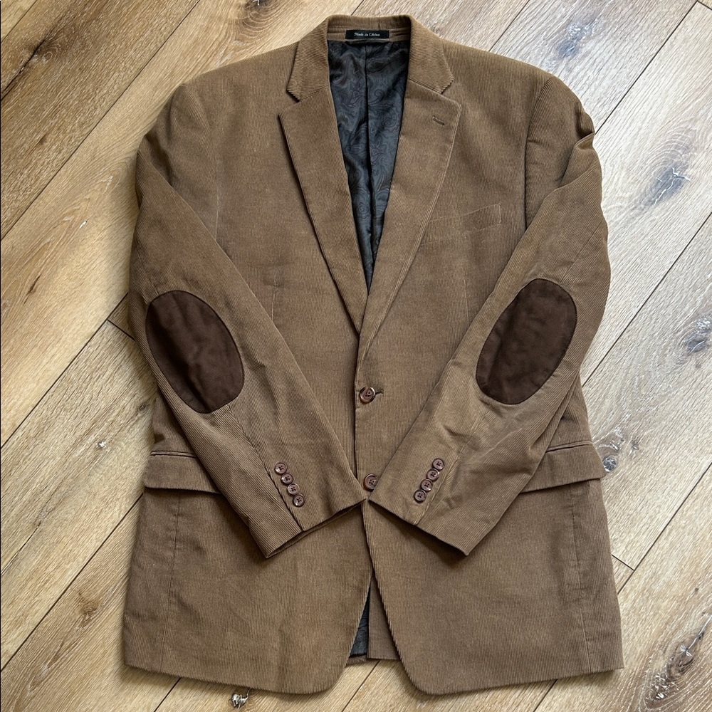 Lauren Ralph Lauren Corduroy Blazer with suede elbow patches size 42L